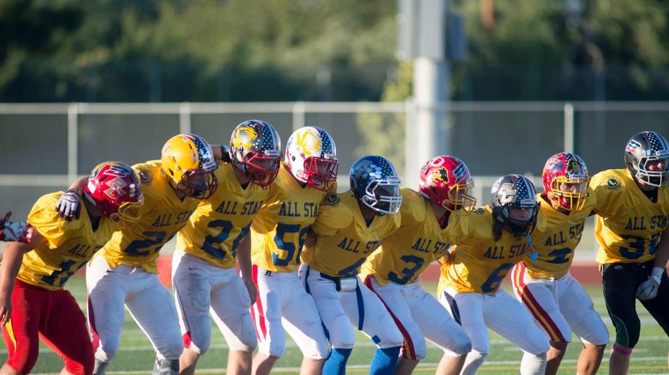 South players line up during the 2015 Lions All-Star Game.