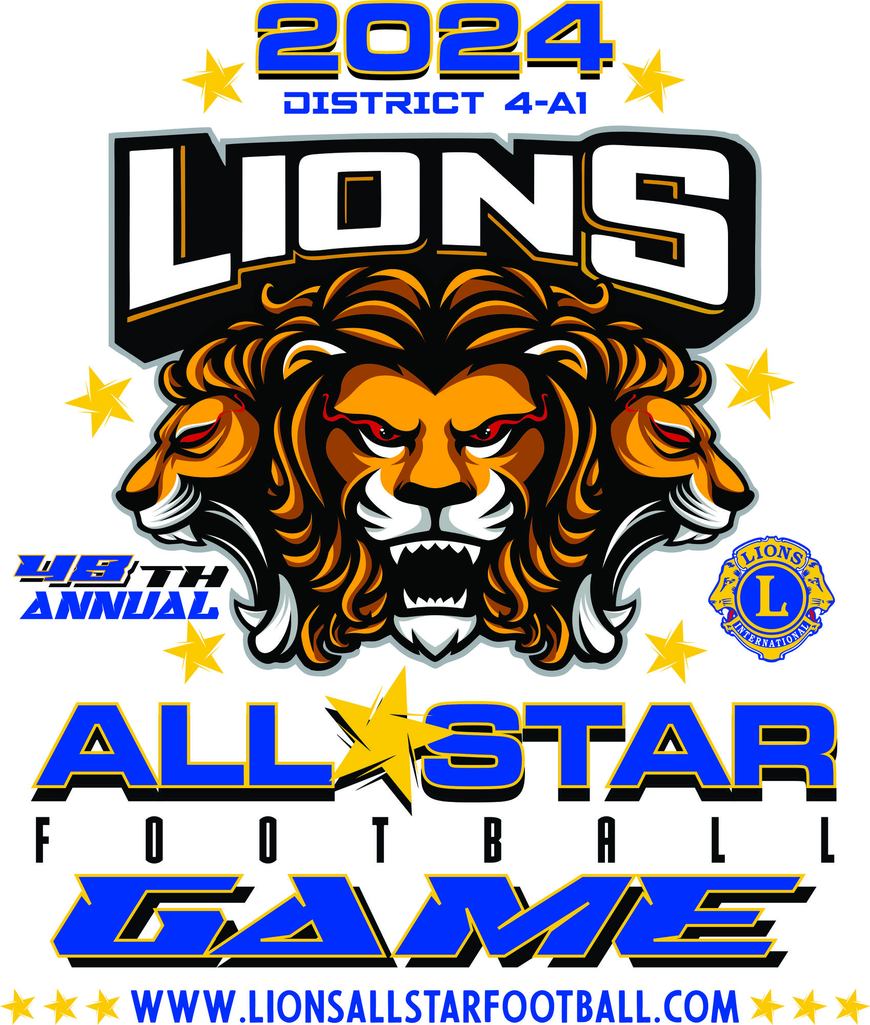 2024 Lions All-Star Football Game event poster