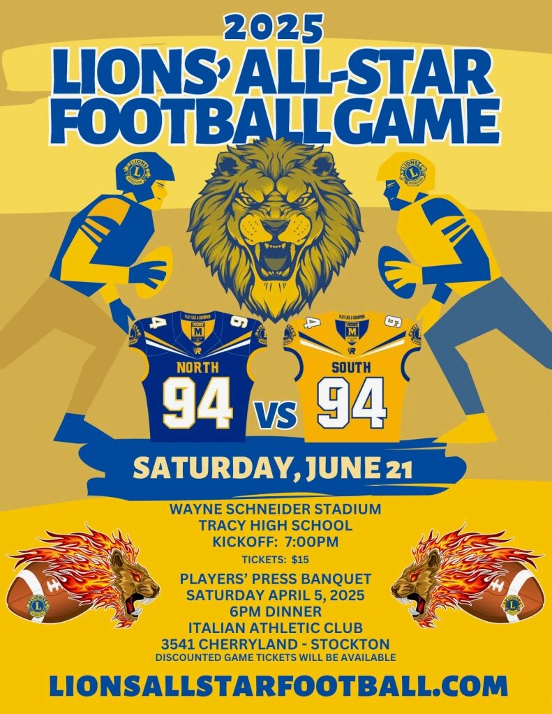 2025 Lions All-Star Football Game Poster