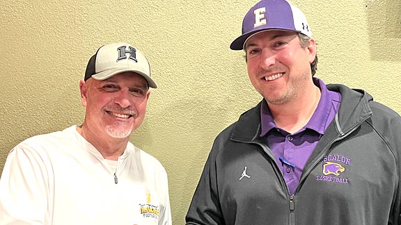 Lions All-Star Football head coaches Frank Marques of the South and Andrew Beam of the North